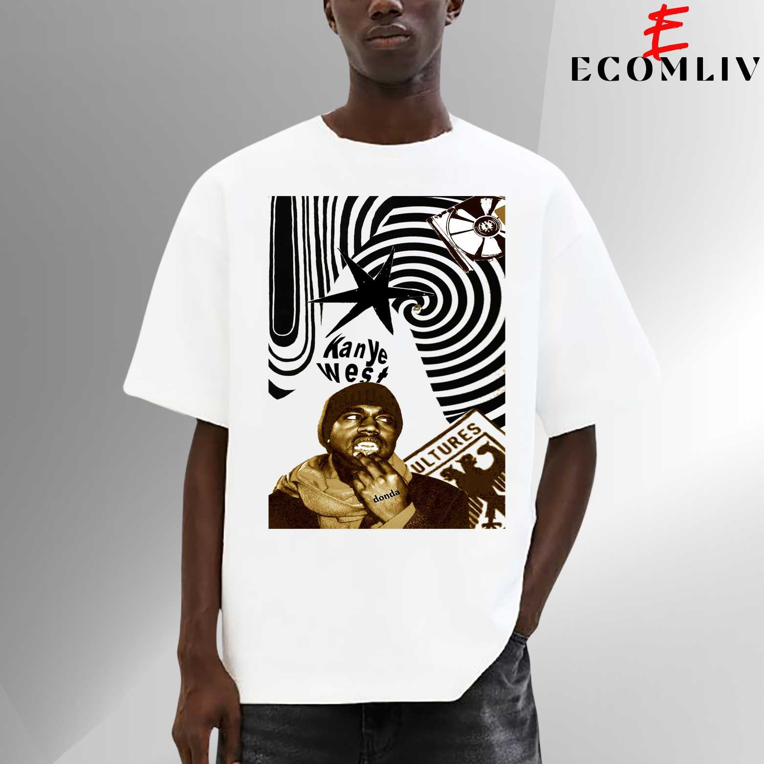 Kanye West T Shirt, Streetwear Shirt, Hip Hop Outfit